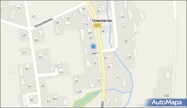 Nowotaniec, Nowotaniec, 34A, mapa Nowotaniec