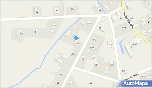 Nowotaniec, Nowotaniec, 57A, mapa Nowotaniec