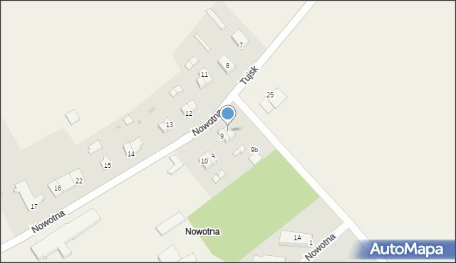 Nowotna, Nowotna, 9A, mapa Nowotna