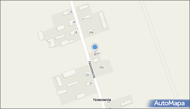 Nowowola, Nowowola, 19, mapa Nowowola