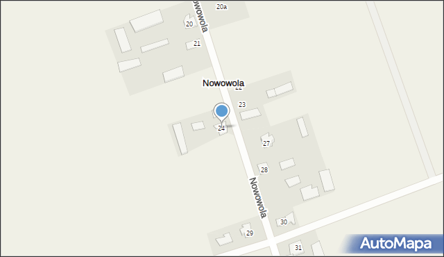 Nowowola, Nowowola, 24, mapa Nowowola