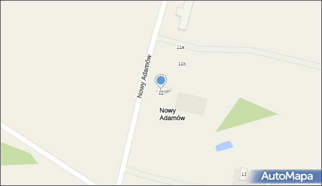 Nowy Adamów, Nowy Adamów, 12, mapa Nowy Adamów