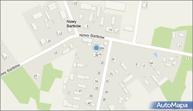 Nowy Bartków, Nowy Bartków, 28, mapa Nowy Bartków