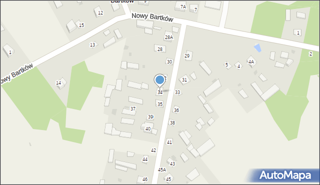 Nowy Bartków, Nowy Bartków, 34, mapa Nowy Bartków