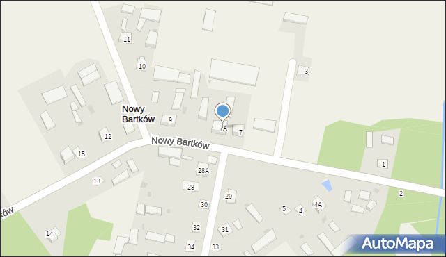 Nowy Bartków, Nowy Bartków, 7A, mapa Nowy Bartków