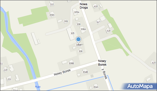 Nowy Borek, Nowy Borek, 360A, mapa Nowy Borek