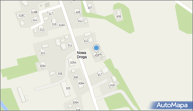Nowy Borek, Nowy Borek, 416, mapa Nowy Borek