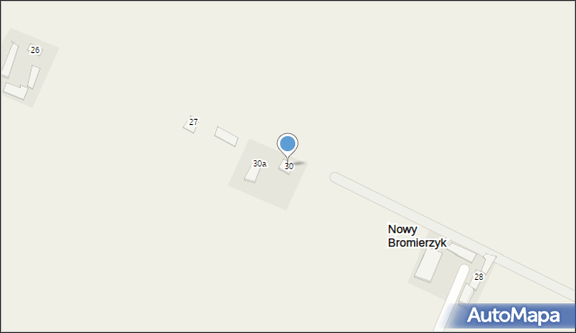 Nowy Bromierzyk, Nowy Bromierzyk, 30, mapa Nowy Bromierzyk
