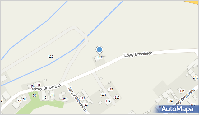 Nowy Browiniec, Nowy Browiniec, 142, mapa Nowy Browiniec