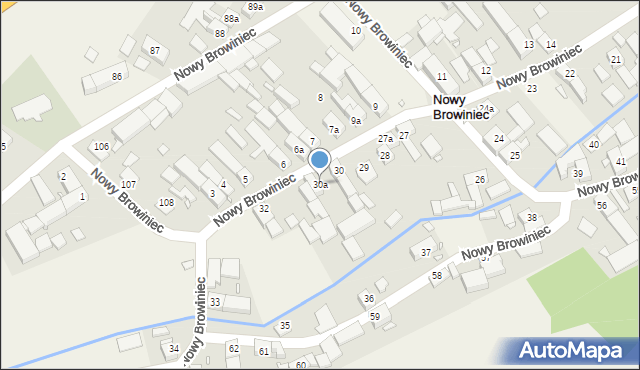 Nowy Browiniec, Nowy Browiniec, 30a, mapa Nowy Browiniec