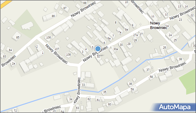 Nowy Browiniec, Nowy Browiniec, 32, mapa Nowy Browiniec