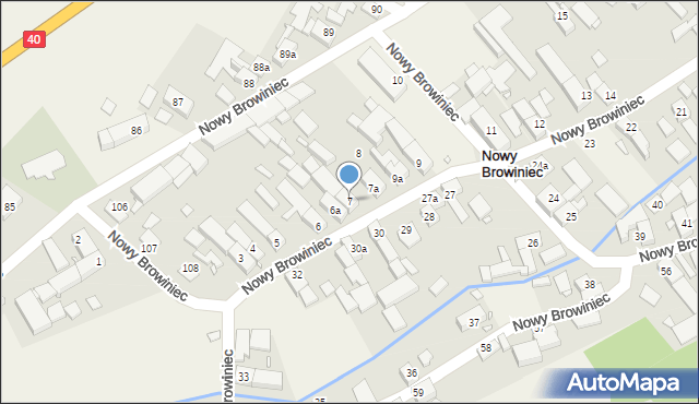 Nowy Browiniec, Nowy Browiniec, 7, mapa Nowy Browiniec