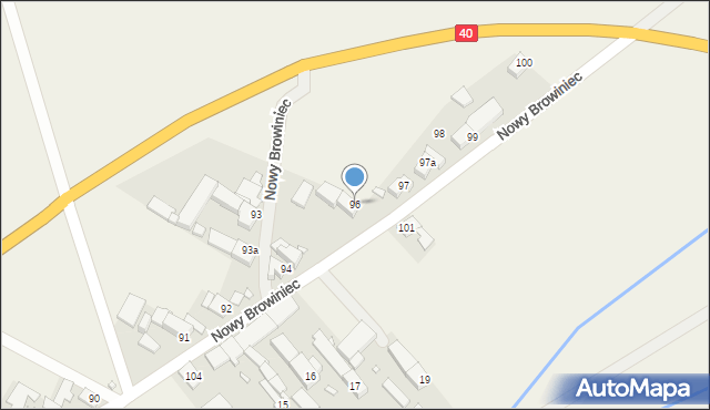 Nowy Browiniec, Nowy Browiniec, 96, mapa Nowy Browiniec