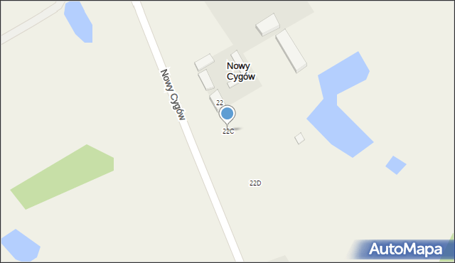 Nowy Cygów, Nowy Cygów, 22C, mapa Nowy Cygów