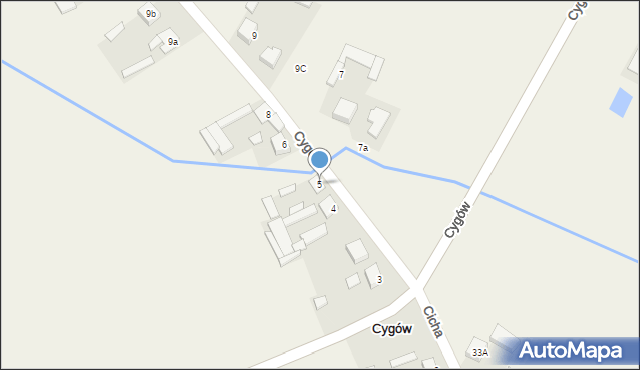 Nowy Cygów, Nowy Cygów, 5, mapa Nowy Cygów