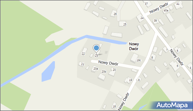 Nowy Dwór, Nowy Dwór, 23, mapa Nowy Dwór