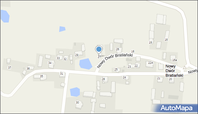 Nowy Dwór Bratiański, Nowy Dwór Bratiański, 27, mapa Nowy Dwór Bratiański