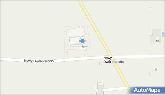 Nowy Dwór-Parcela, Nowy Dwór-Parcela, 21, mapa Nowy Dwór-Parcela