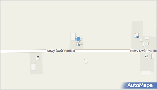 Nowy Dwór-Parcela, Nowy Dwór-Parcela, 26, mapa Nowy Dwór-Parcela