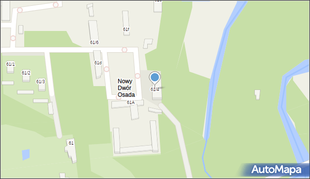 Nowy Dwór-Parcela, Nowy Dwór-Parcela, 61/4, mapa Nowy Dwór-Parcela