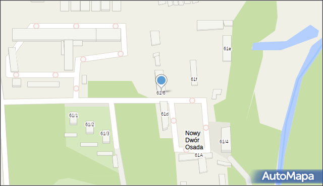 Nowy Dwór-Parcela, Nowy Dwór-Parcela, 61/6, mapa Nowy Dwór-Parcela