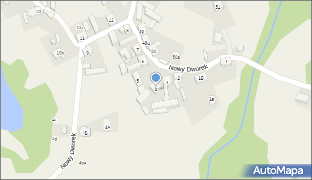 Nowy Dworek, Nowy Dworek, 4, mapa Nowy Dworek
