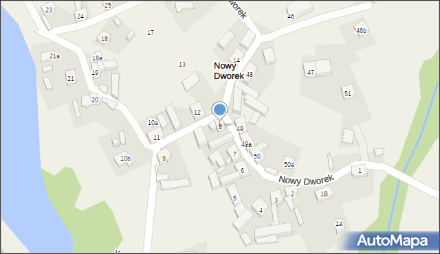 Nowy Dworek, Nowy Dworek, 8, mapa Nowy Dworek