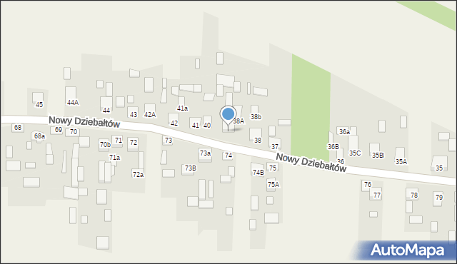 Nowy Dziebałtów, Nowy Dziebałtów, 39, mapa Nowy Dziebałtów