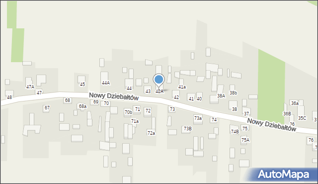 Nowy Dziebałtów, Nowy Dziebałtów, 42A, mapa Nowy Dziebałtów