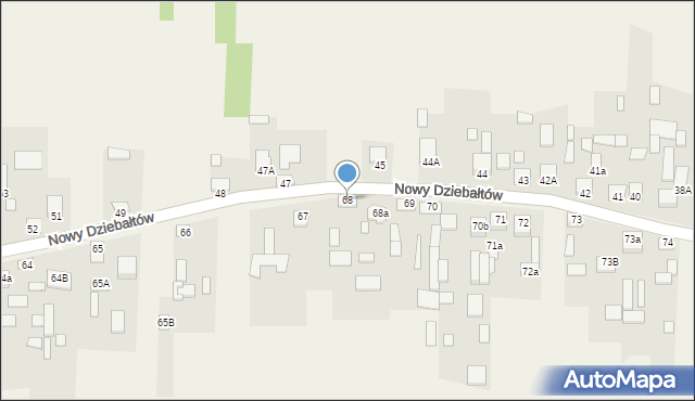 Nowy Dziebałtów, Nowy Dziebałtów, 68, mapa Nowy Dziebałtów