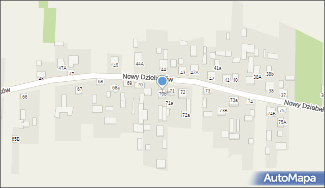 Nowy Dziebałtów, Nowy Dziebałtów, 70b, mapa Nowy Dziebałtów