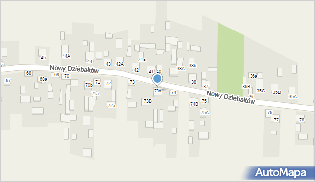 Nowy Dziebałtów, Nowy Dziebałtów, 73a, mapa Nowy Dziebałtów