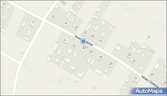 Nowy Dzików, Nowy Dzików, 24, mapa Nowy Dzików