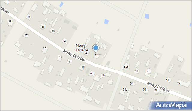 Nowy Dzików, Nowy Dzików, 51, mapa Nowy Dzików