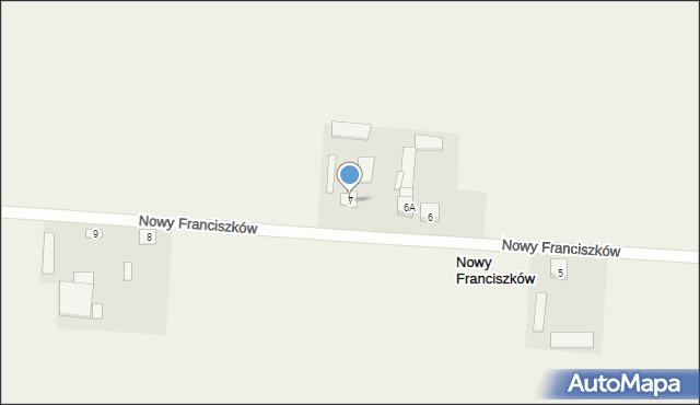 Nowy Franciszków, Nowy Franciszków, 7, mapa Nowy Franciszków