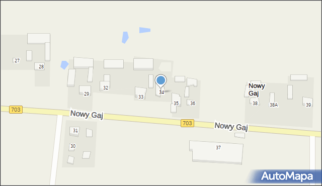 Nowy Gaj, Nowy Gaj, 34, mapa Nowy Gaj