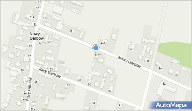 Nowy Garbów, Nowy Garbów, 44, mapa Nowy Garbów
