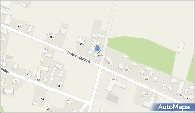 Nowy Garbów, Nowy Garbów, 48, mapa Nowy Garbów