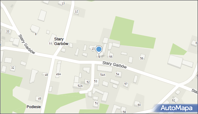 Nowy Garbów, Nowy Garbów, 9, mapa Nowy Garbów