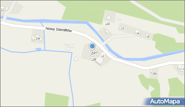 Nowy Gierałtów, Nowy Gierałtów, 12A, mapa Nowy Gierałtów