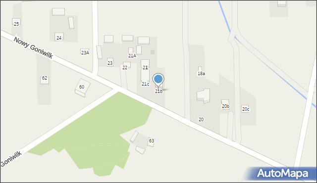 Nowy Goniwilk, Nowy Goniwilk, 21b, mapa Nowy Goniwilk
