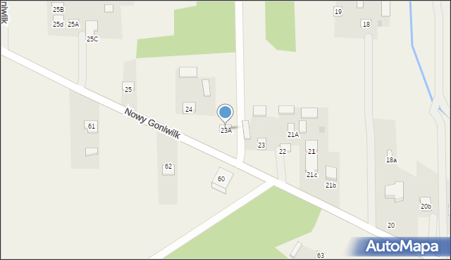 Nowy Goniwilk, Nowy Goniwilk, 23A, mapa Nowy Goniwilk