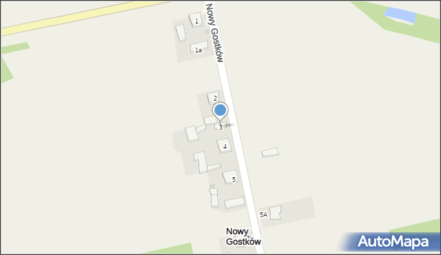 Nowy Gostków, Nowy Gostków, 3, mapa Nowy Gostków