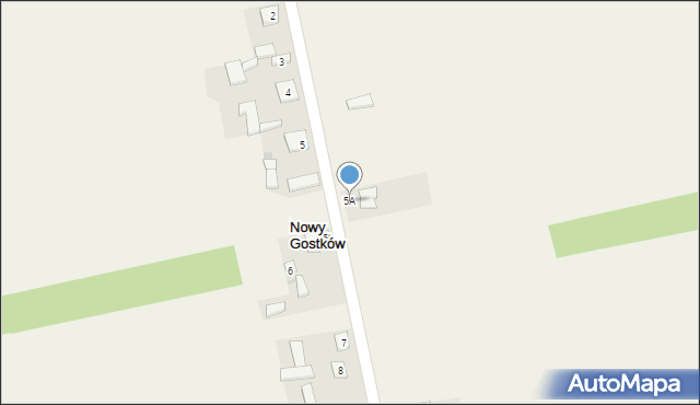 Nowy Gostków, Nowy Gostków, 5A, mapa Nowy Gostków