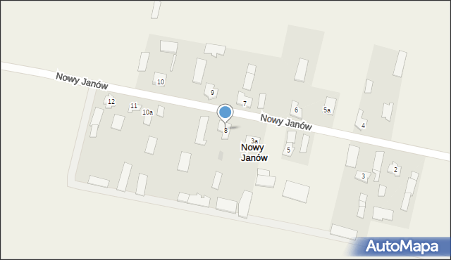 Nowy Janów, Nowy Janów, 8, mapa Nowy Janów