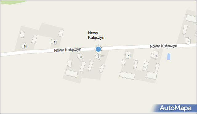 Nowy Kałęczyn, Nowy Kałęczyn, 7, mapa Nowy Kałęczyn