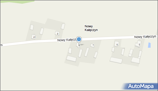 Nowy Kałęczyn, Nowy Kałęczyn, 8, mapa Nowy Kałęczyn