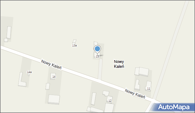 Nowy Kaleń, Nowy Kaleń, 13, mapa Nowy Kaleń