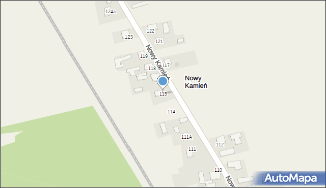 Nowy Kamień, Nowy Kamień, 115, mapa Nowy Kamień