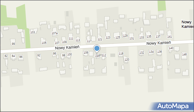 Nowy Kamień, Nowy Kamień, 110, mapa Nowy Kamień